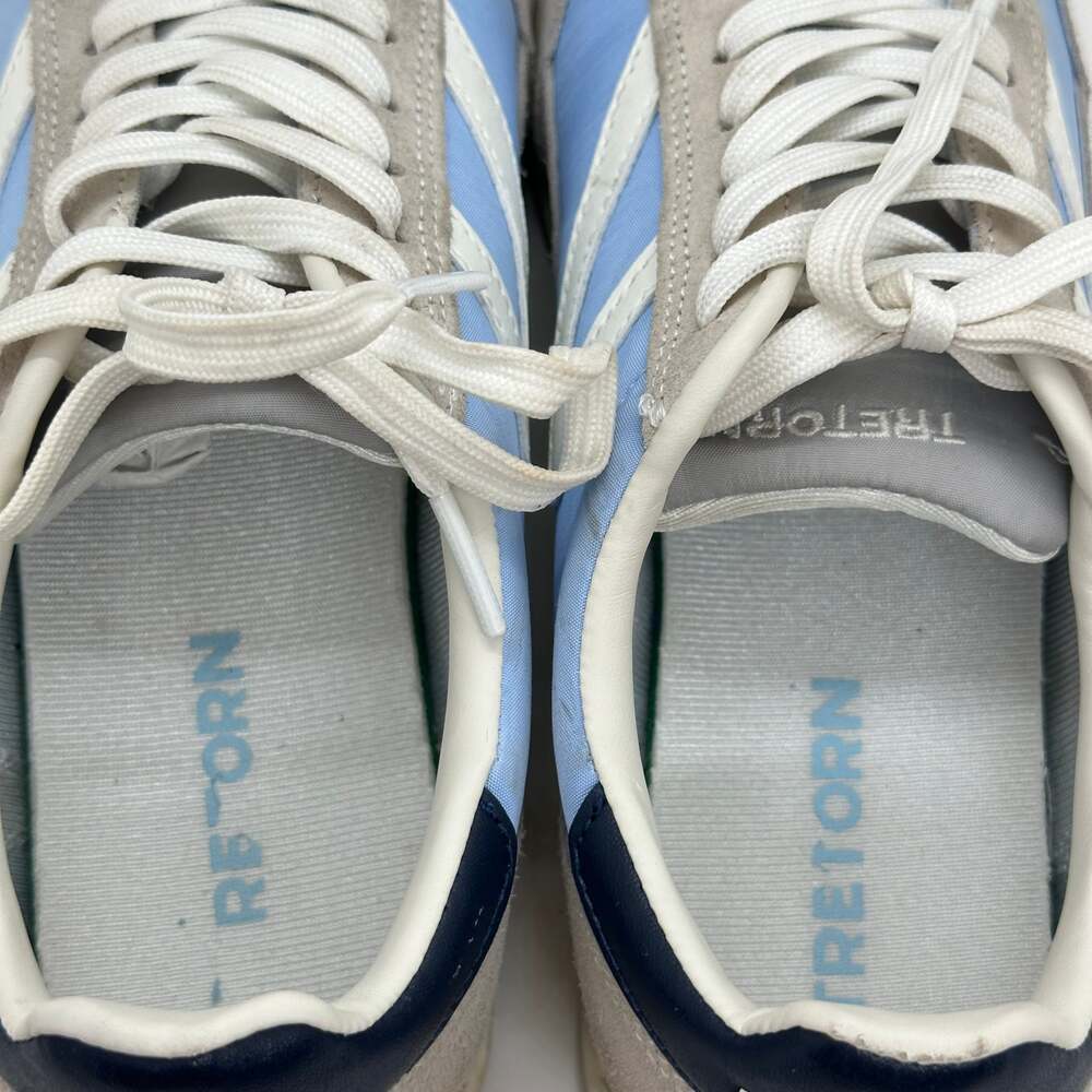 Tretorn Rawlins 2.0 Miami Blue Suede Textile Lace-up Rubber Sole Sneakers - Picture 15 of 15